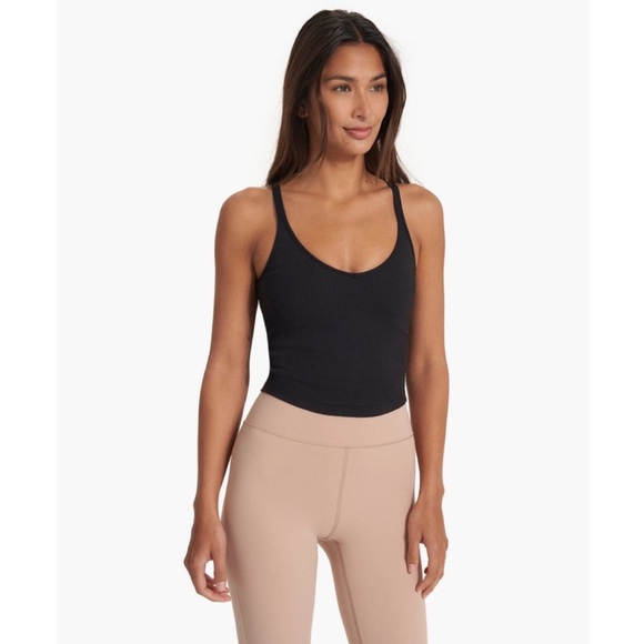 NWT VUORI Rib Crop Tank Women's Rib Tank in Black Size XS - Picture 3 of 14